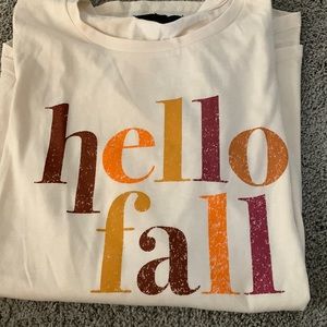 Brand new hello fall shirt